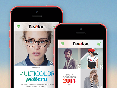 Fashion app art clothes colour design fashion iphone app minimal