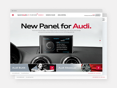 Audi art audi automotive car design interface personal site ui web design