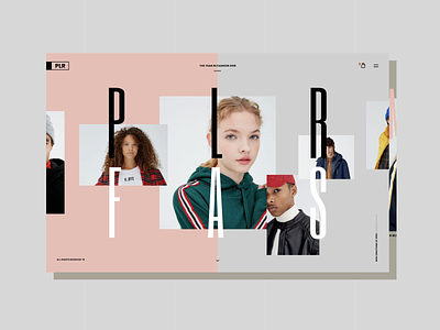 PLR art design fashion figma minimal simple site typography web site