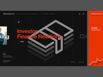 JPMorgan Chase & Co. art banking design economy figma finance jpmorgan minimal simple site typography web design web site