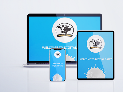 Digital Dairy (Cover Page) Shot app design graphic design typography ui uiux ux