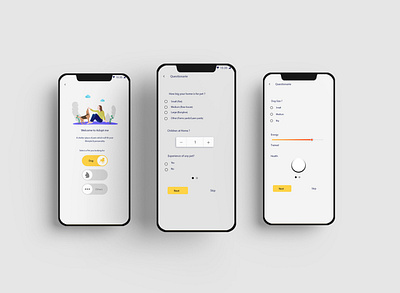 Pet adoption (Shots) animation app appdesigne application design graphic design product design typography ui uiux uiuxdesign ux uxdesign webdesign