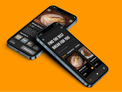 BRADY (Bakery App Design) 🍞 app design flutter graphic design mobile app ui ux