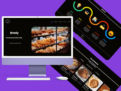 BRADY (Bakery Website Design)🍞 design figma graphic design logo web design web development
