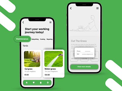 YSJ (Your Summer Job App Design) 💼☀️ app design design figma flutter mobile app ui ux