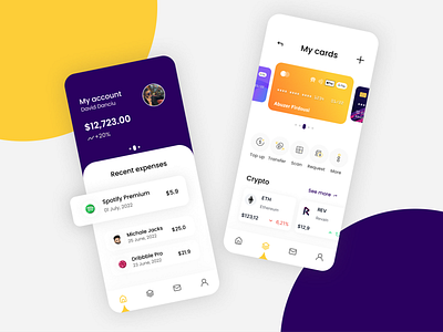 Wallet App Design💸💰🏦 app design design mobile app ui ux