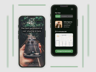 Cadrey (Car-Sharing App Design)🚗📱🚕