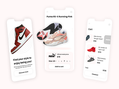 Shoosh (Shoes App Design)👟 app design app designer design figma mobile app shoe app shoes shoes app ui ux