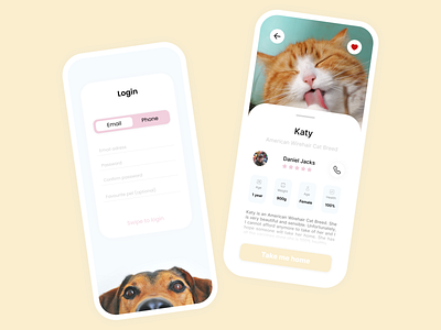 Pet Shop App Design 🐶🐱🐹