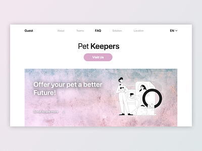 Pet Keepers (Web Design)🐶😺🐭