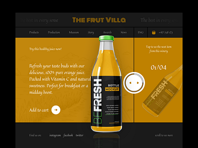 The Frut Villa (Website Design) 🍊🍎🥤