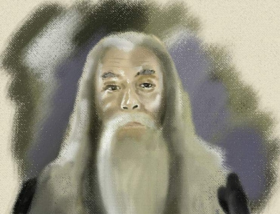 dumbledore digital illustration art cartoon design digital art digital illustration digitalpaint illustration paint