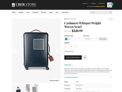 Uberstore - Premium Shopping Theme clean design ecommerce modern responsive shop store theme web