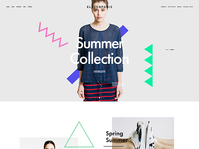 Eleven Paris Re-design ecommerce fashion modern redesign shop simple web
