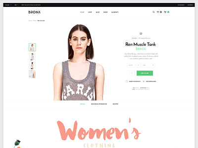 Bronx ecommerce fashion shop theme web woocommerce wordpress
