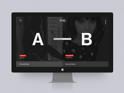 One Letter One Song color dark gradient icon music red typography ui ux