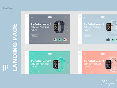 Apple Watch Landing Page Prototype figma landing page ui