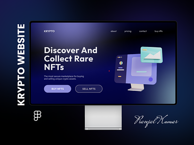 Krypto Website Design crypto figma web design website