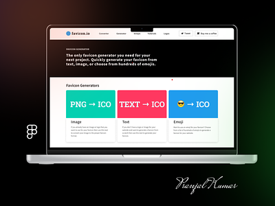 favicon.io Website Prototype figma prototyping web-design