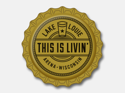 Lake Louie Bottle Cap beer cap wisconsin