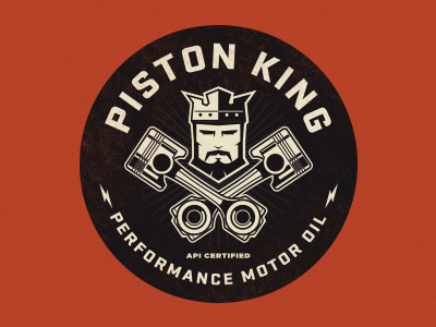 Piston King Logo crown king oil