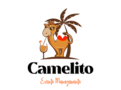 Camelito - A Event Management logo branding camel logo design graphic design icon logo logo design mojito logo