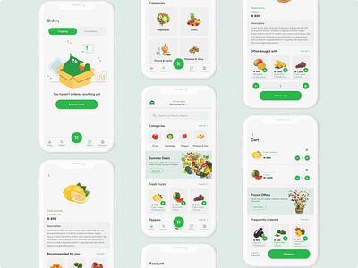 Agromart E-commerce App design product design ui ux