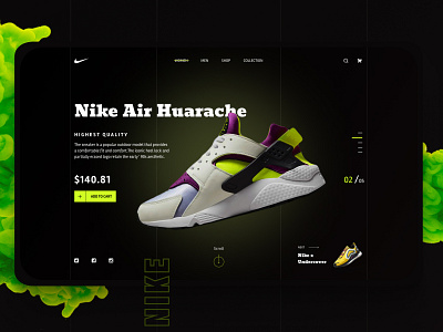 NIKE nike ui uiux webdesign