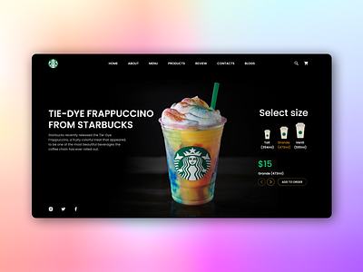 TIE-DYE FRAPPUCCINO- STARBUCKS