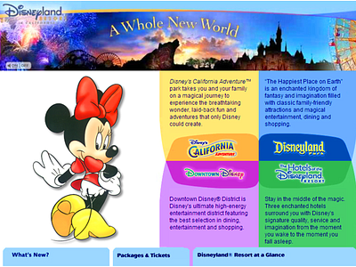 Disney Website Design PT. 2