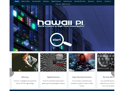 Hawaii P.I. Website Design branding graphic design ui website design