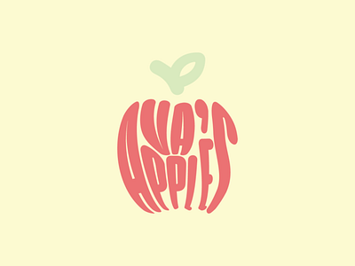 Ava's Apples Logo Design branding design graphic design illustration logo typography vector