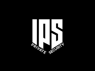 IPS Security Logo Design branding design graphic design illustration logo typography vector