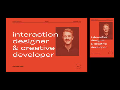 Portfolio — 003. Screens. clean horizontal scroll layout minimal page portfolio projects responsive screens typography ui website