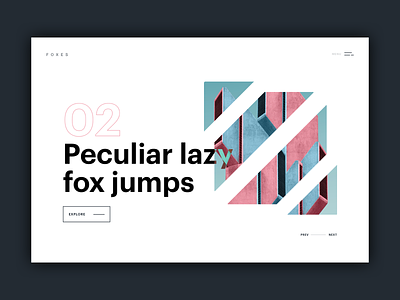 Layout Exploration abstract blend modes layout mask page shapes square typography ui website