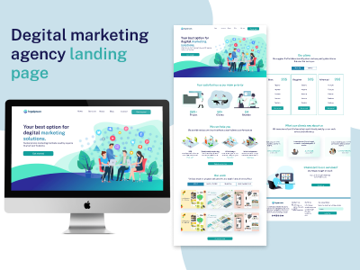 Degital marketing agency landing page