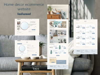 Home decor ecommerce website decor ecommerce figma home minimalist shop user interface website