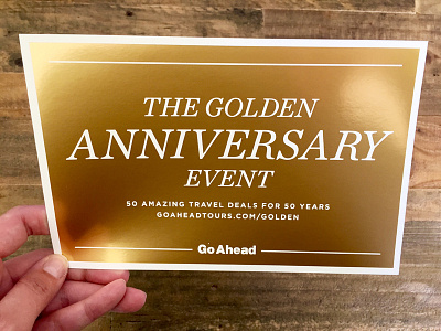 Gold foiled postcard direct mail gold gold foiled gold foiled postcard print promo postcard promotional promotional mail sale