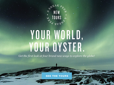 The world is your oyster badge badging email email design wanderlust
