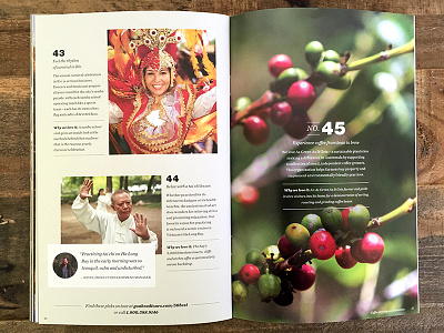 Best of the World Mini Brochure 2 magazine print print design travel