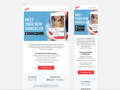 App Install email app email email design email series redesign