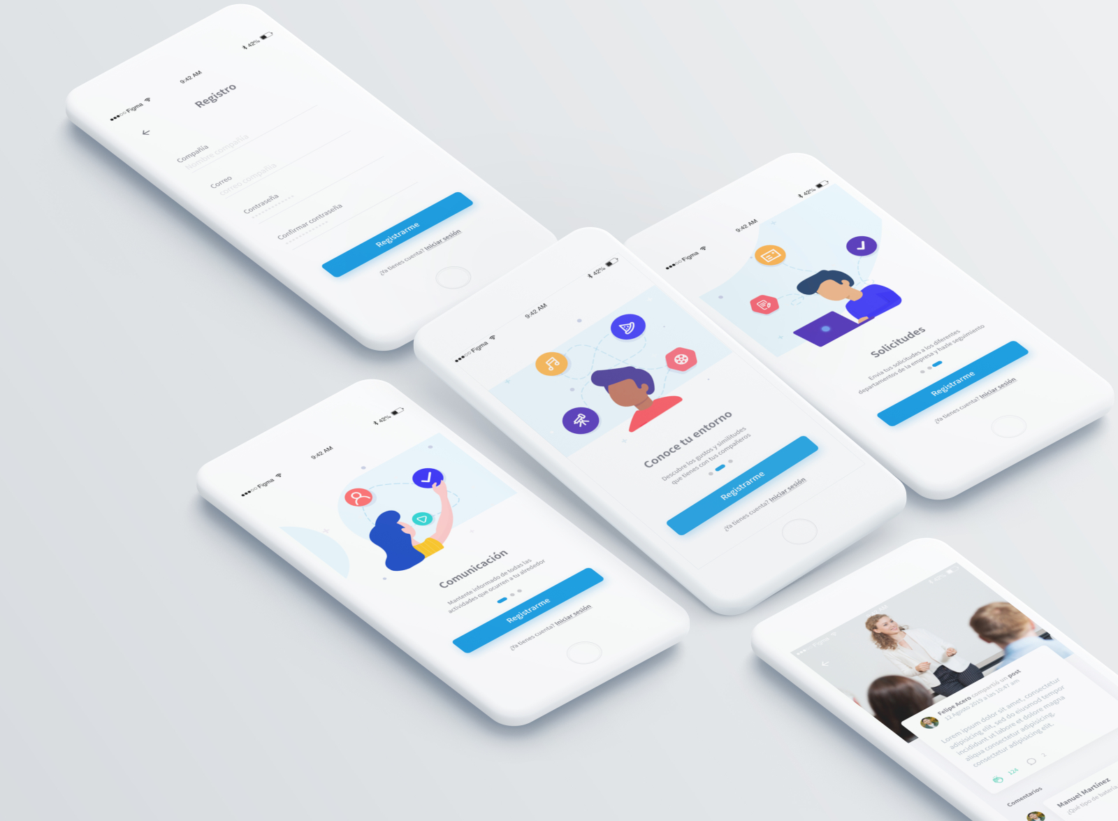 Employee's internal communicacion App by Jesus Abuabara on Dribbble