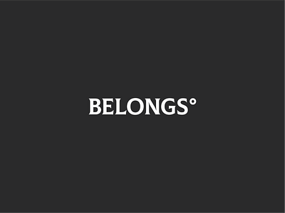 Belongs branding branding agency branding and identity brandmark brown gray leather logo sophisticated strong symbol typebrandmark