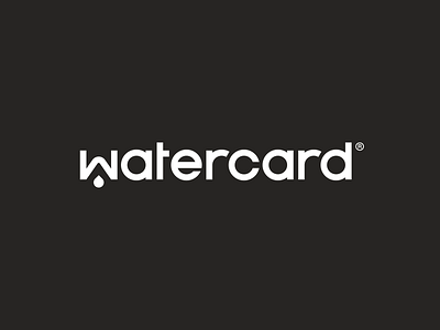 Watercard® — Logo animation charity credit card drop earth logo logo design plastic sustainable water white