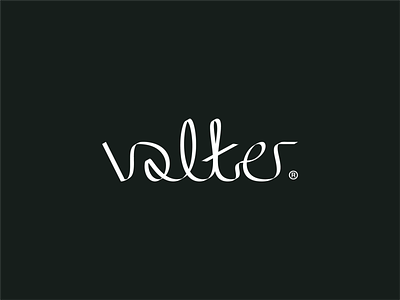 valter® brand identity branding clothing custom typography green logo luxury royal green suits type typography