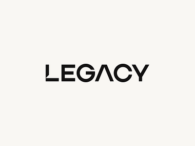 Legacy© advertising blackwhite brand identity brand mark branding design agency logo logotype research typography
