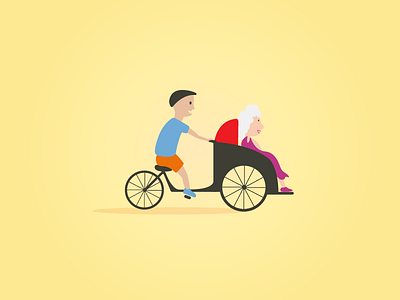 Rickshaw illustration