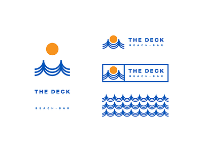 The Deck beach blue sea sun water yellow