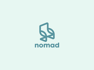 Nomad 1 blue chair furniture logo nomad pillow