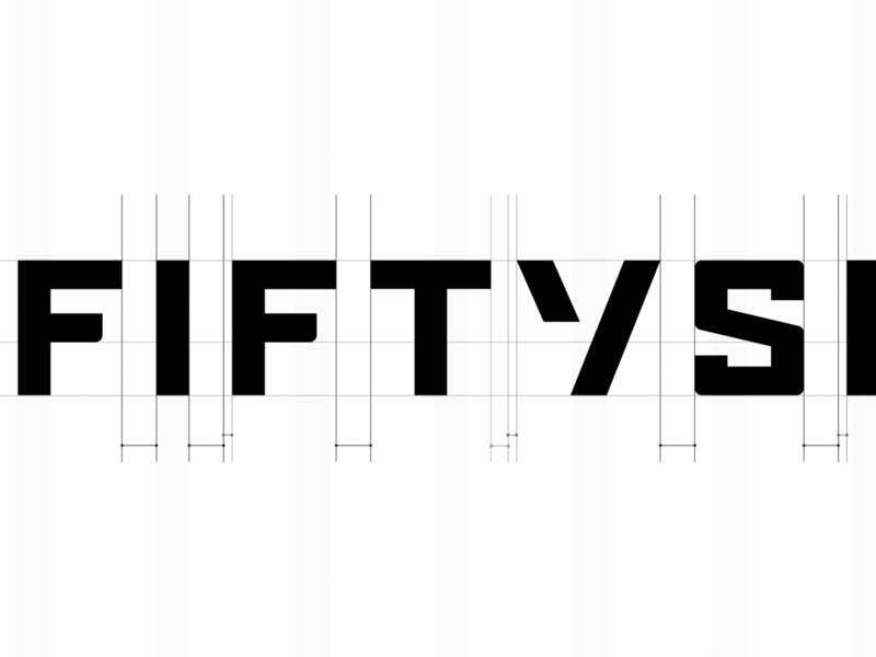 Fiftyseven — Typography Final branding custom fiftyseven lettering logo logotype monogram process typography